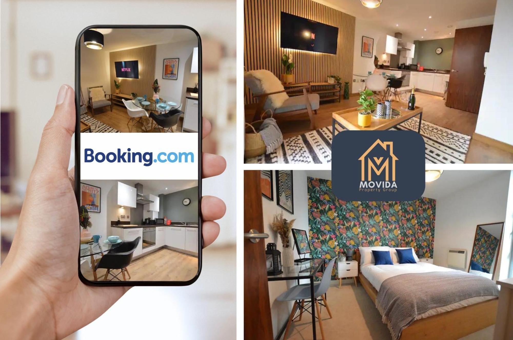 Lgi Stunning 1 Bedroom Apartment By Movida Property Group Short Lets & Serviced Accommodation Leeds  Bagian luar foto