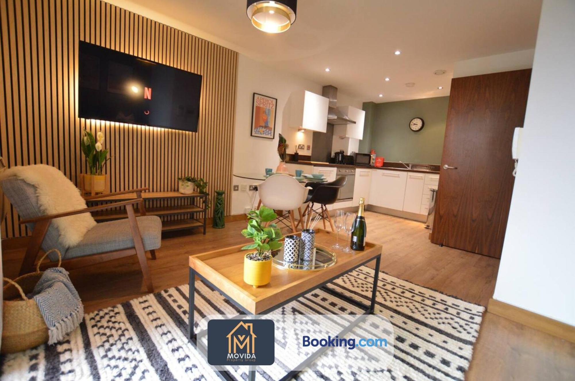 Lgi Stunning 1 Bedroom Apartment By Movida Property Group Short Lets & Serviced Accommodation Leeds  Bagian luar foto