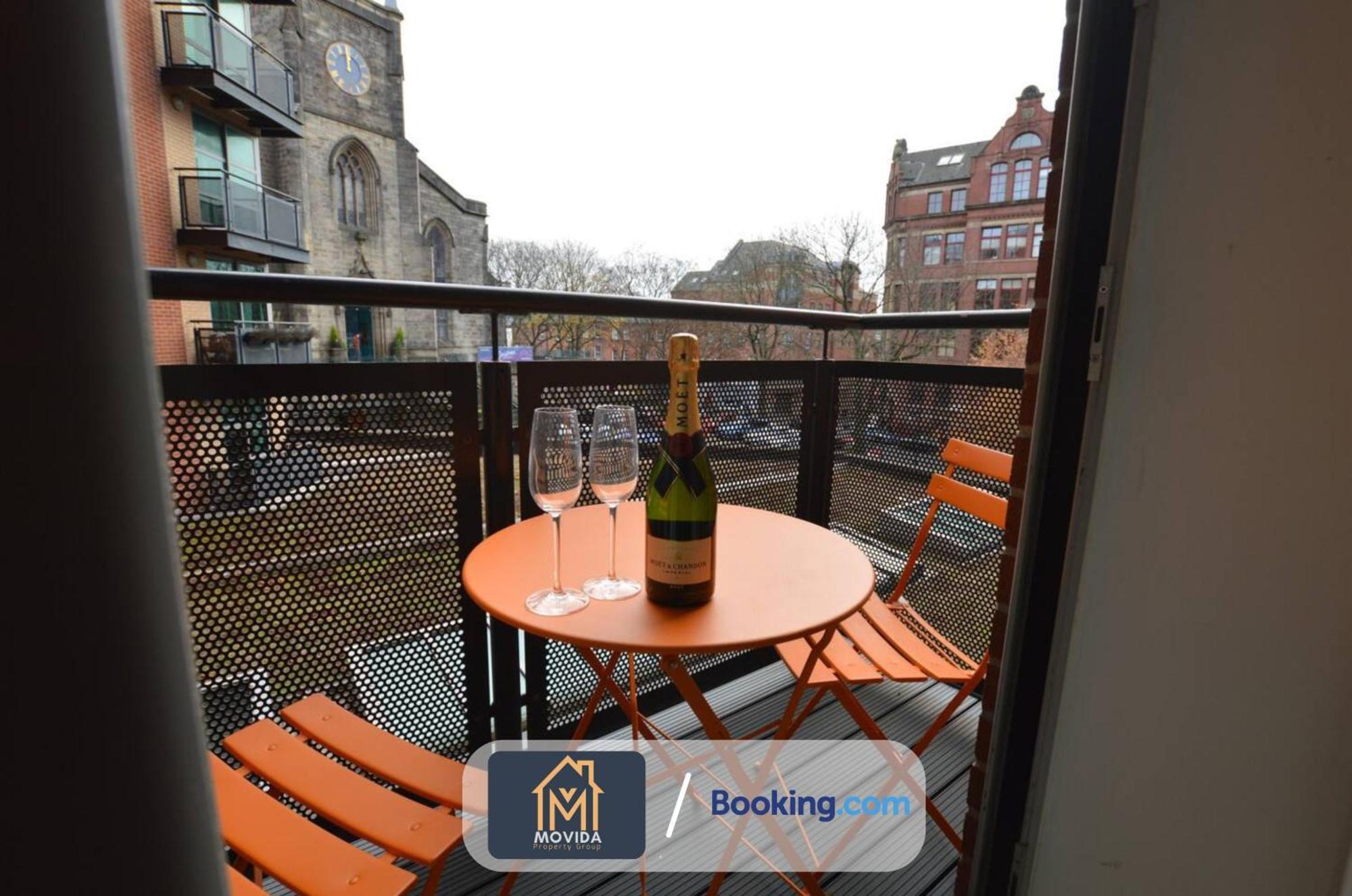 Lgi Stunning 1 Bedroom Apartment By Movida Property Group Short Lets & Serviced Accommodation Leeds  Bagian luar foto