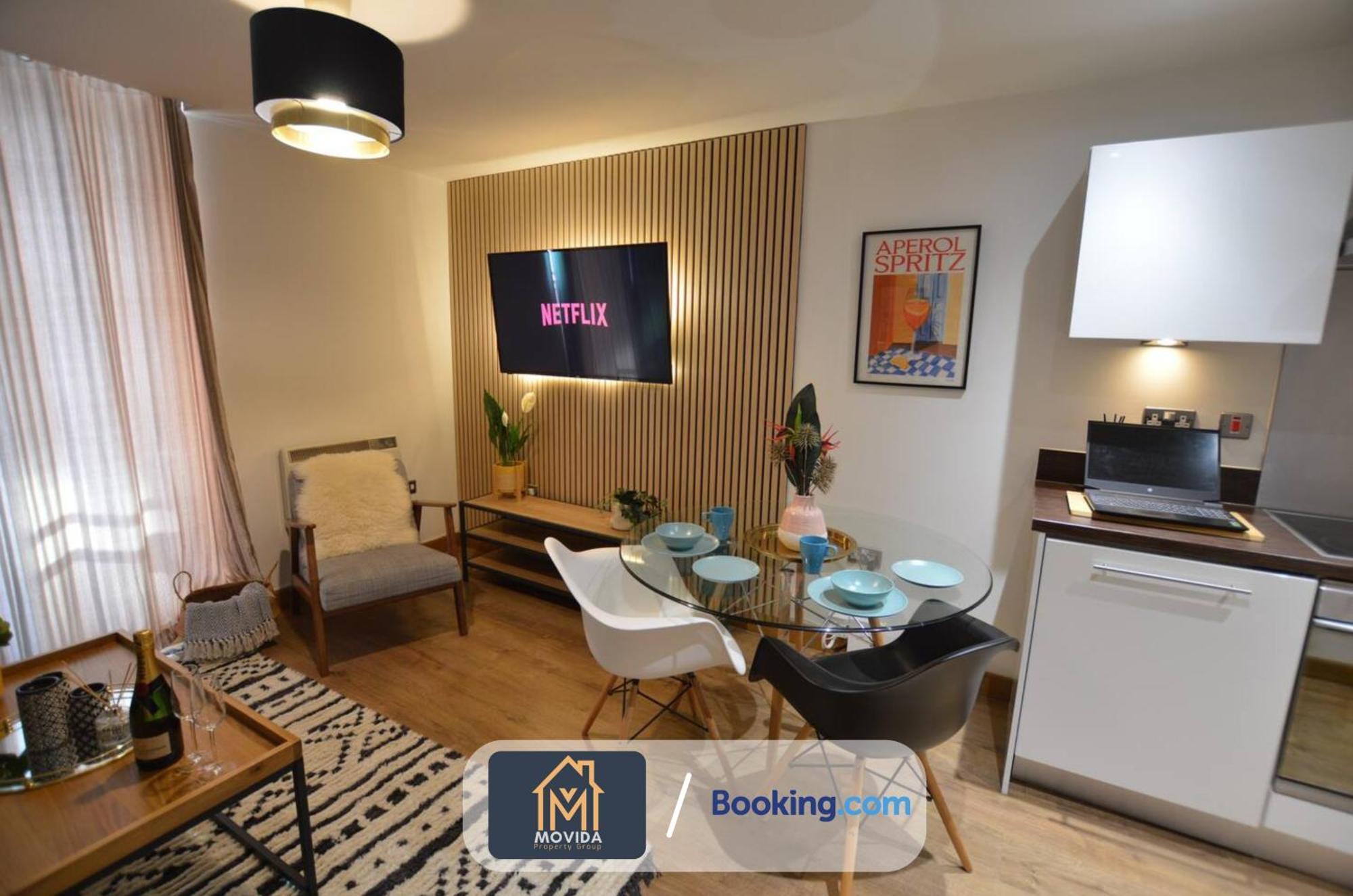 Lgi Stunning 1 Bedroom Apartment By Movida Property Group Short Lets & Serviced Accommodation Leeds  Bagian luar foto