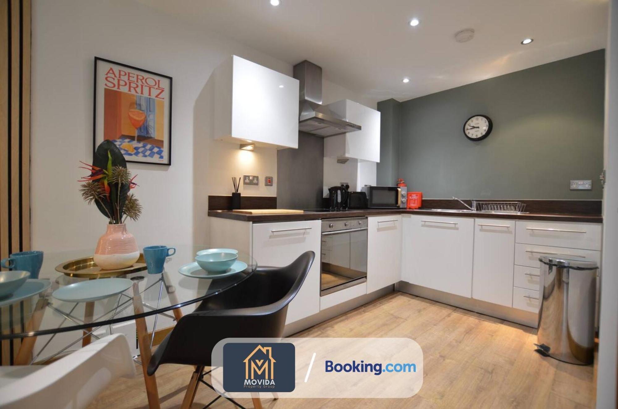 Lgi Stunning 1 Bedroom Apartment By Movida Property Group Short Lets & Serviced Accommodation Leeds  Bagian luar foto